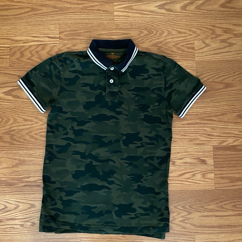 American Eagle Men’s Polo Green Camo, sXS ALSU00269